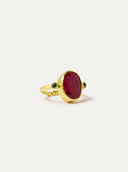 Lucia Ruby Cocktail Ring