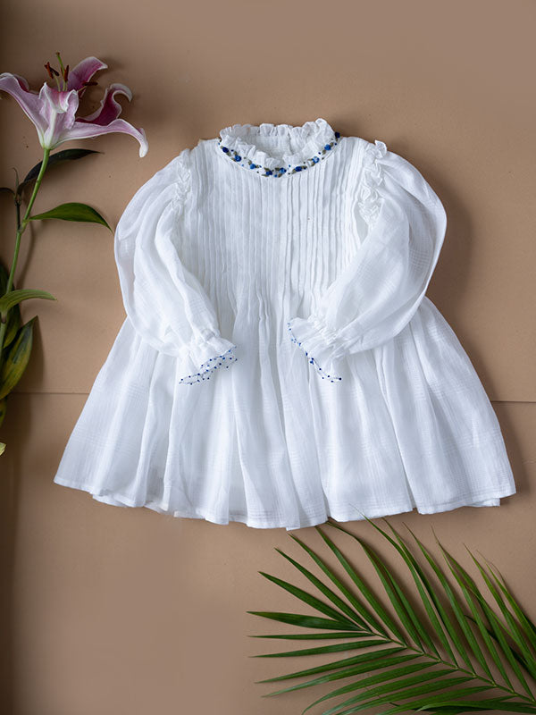 Organic Fairy White Kids Dress