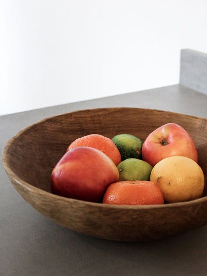 Large Wooden Fruit Bowl