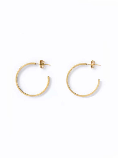Savannah Gold Hoop Earrings