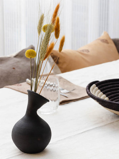Black Bud Vase - Celestine Kiri (small)