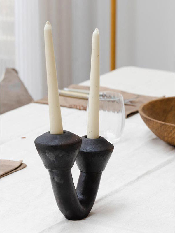 Ceramic Candlestick Holders - Baté