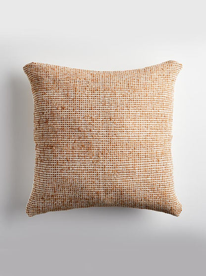 brown organic cotton cushion cover