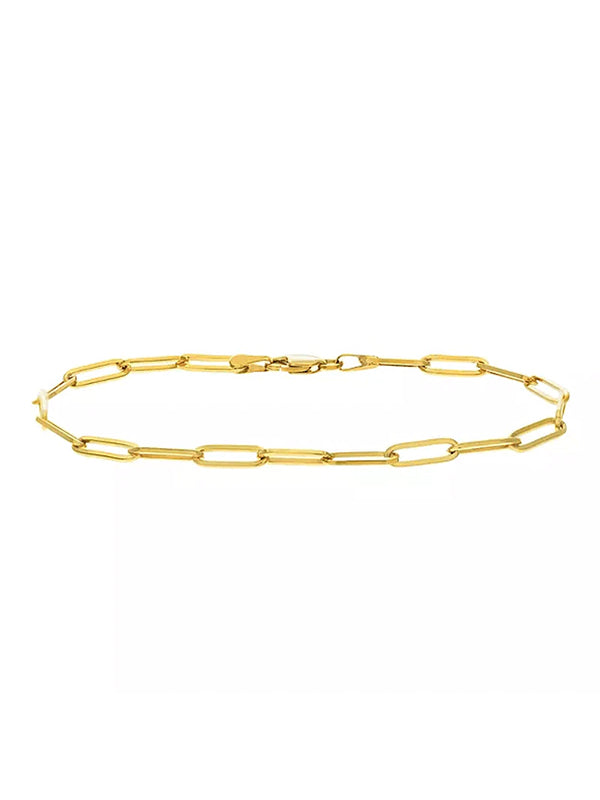 Brass Paperclip Chain Bracelet