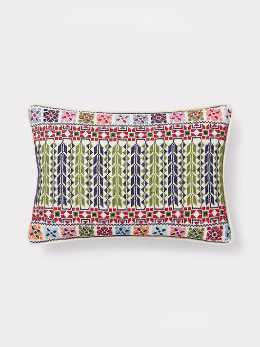 Yarmouk Hand Embroidered Rectangle Cushion