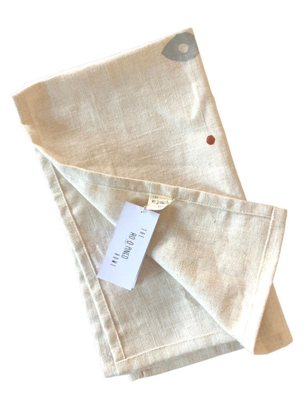 Natural Linen Tea Towel - Third Eye