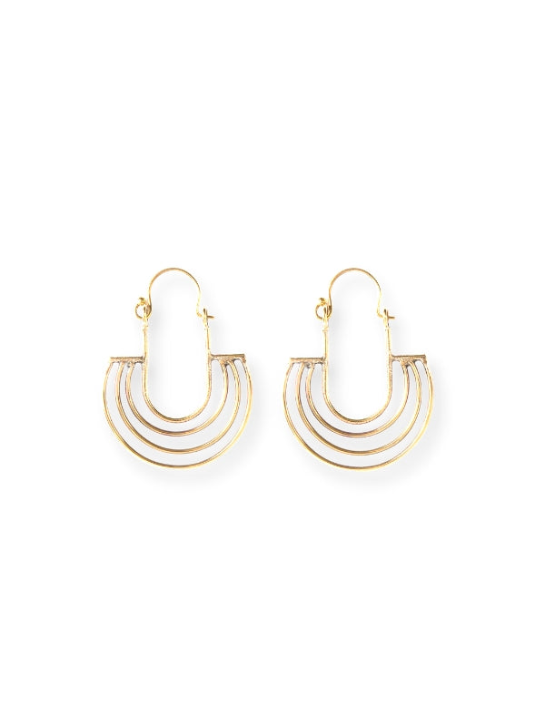 Seawave Gold Drop Earrings