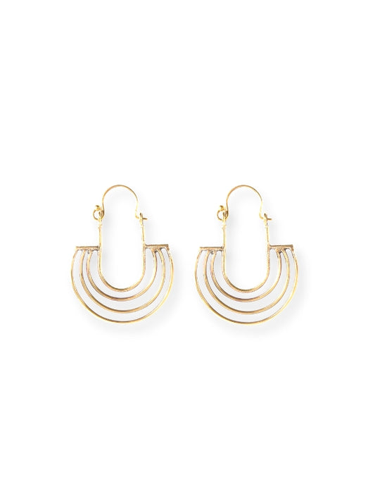 Seawave Gold Drop Earrings