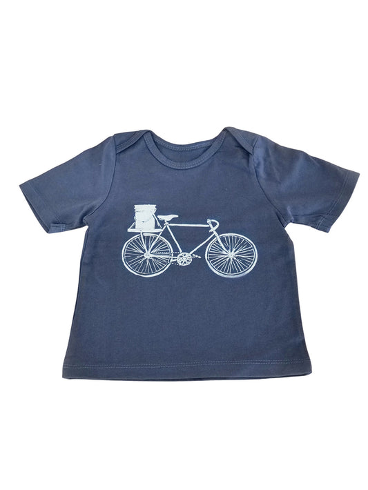 Navy Bicycle Organic Baby's T-Shirt